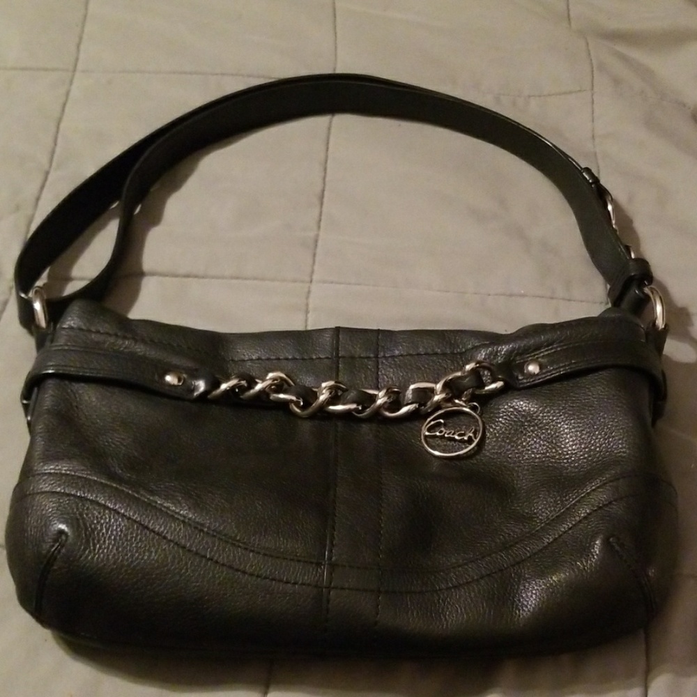 Used leather Coach purse